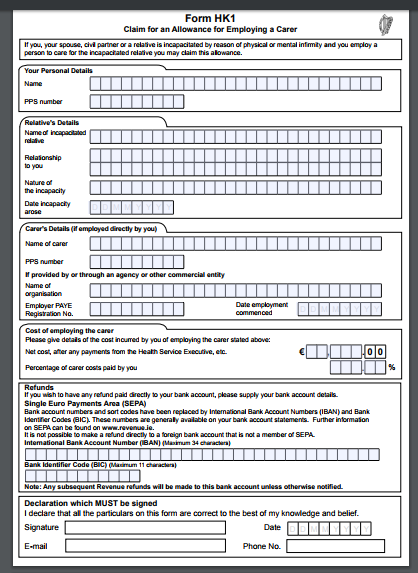 Form HK1